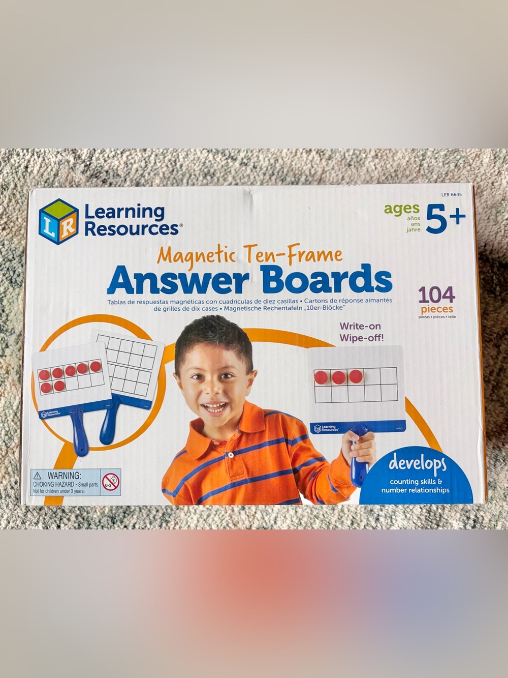 Learning Resources Magnetic Ten-Frame Answer Boards